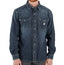 Carhartt 106429 Relaxed Fit Midweight Denim Montana Long-Sleeve Snap Front T-Shirt