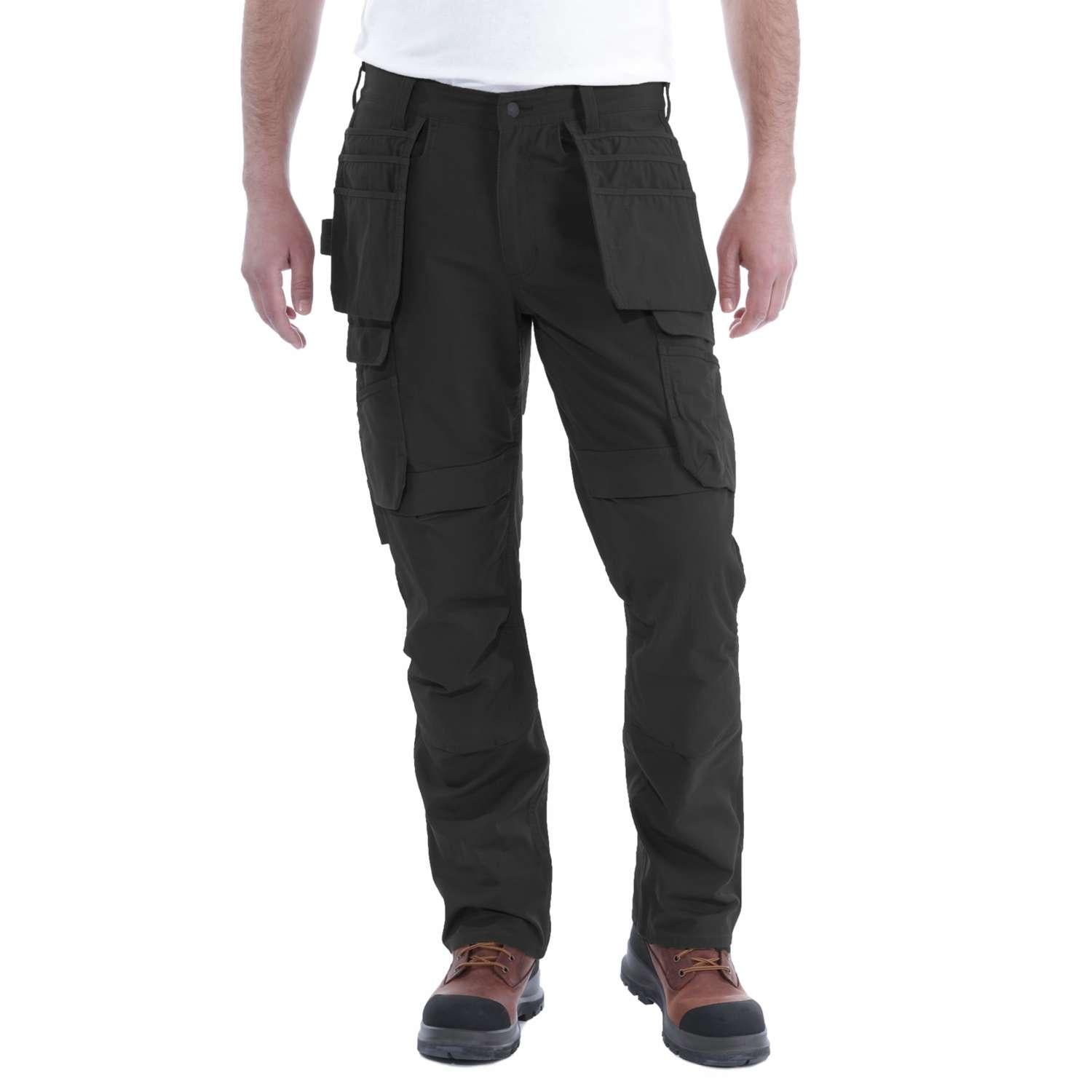 Carhartt 103337 Steel Rugged Flex Relaxed Fit Double-Front Cargo Multi-Pocket Work Pant