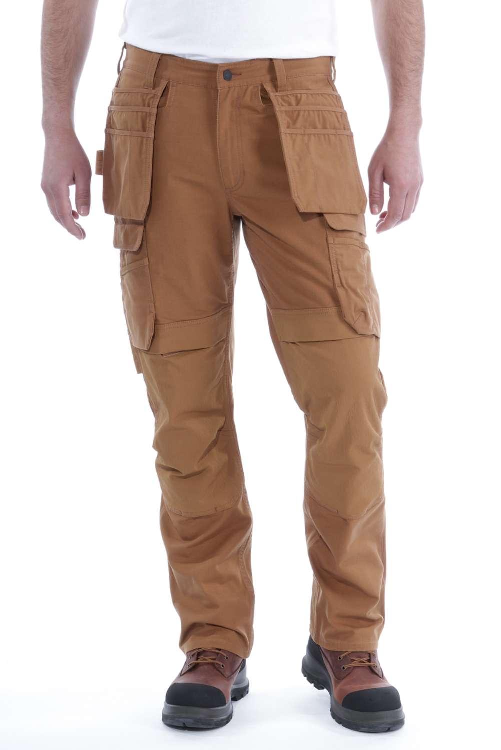 Carhartt 103337 Steel Rugged Flex Relaxed Fit Double-Front Cargo Multi-Pocket Work Pant