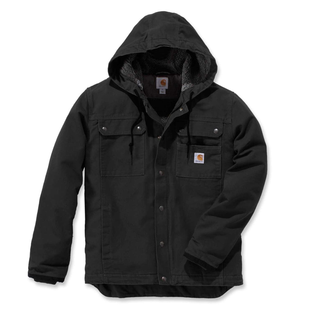 Carhartt 103826 Bartlett Jacket Relaxed Fit Washed Duck Sherpa-Lined Utility Jacket