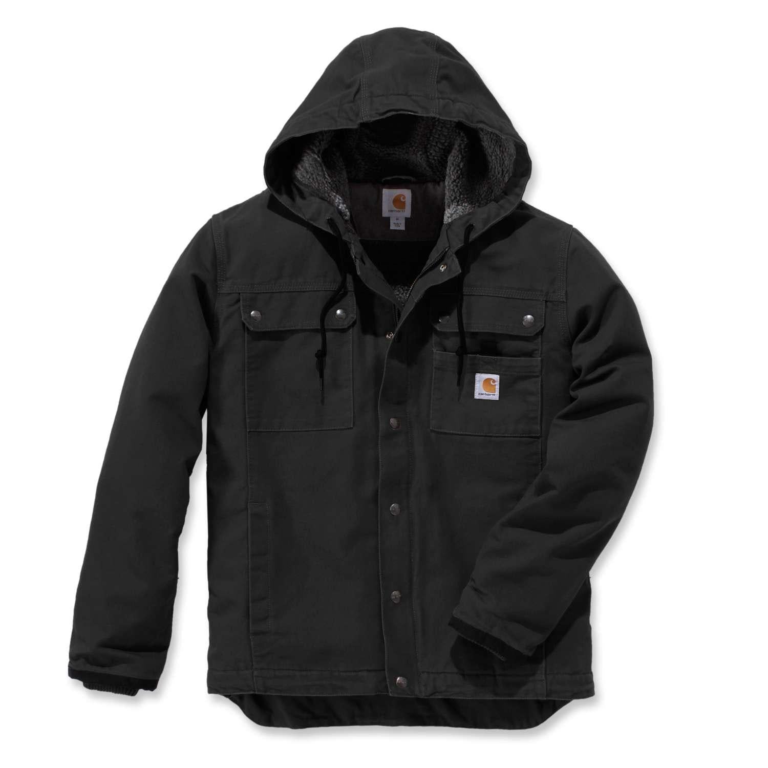 Carhartt 103826 Bartlett Jacket Relaxed Fit Washed Duck Sherpa-Lined Utility Jacket Main image