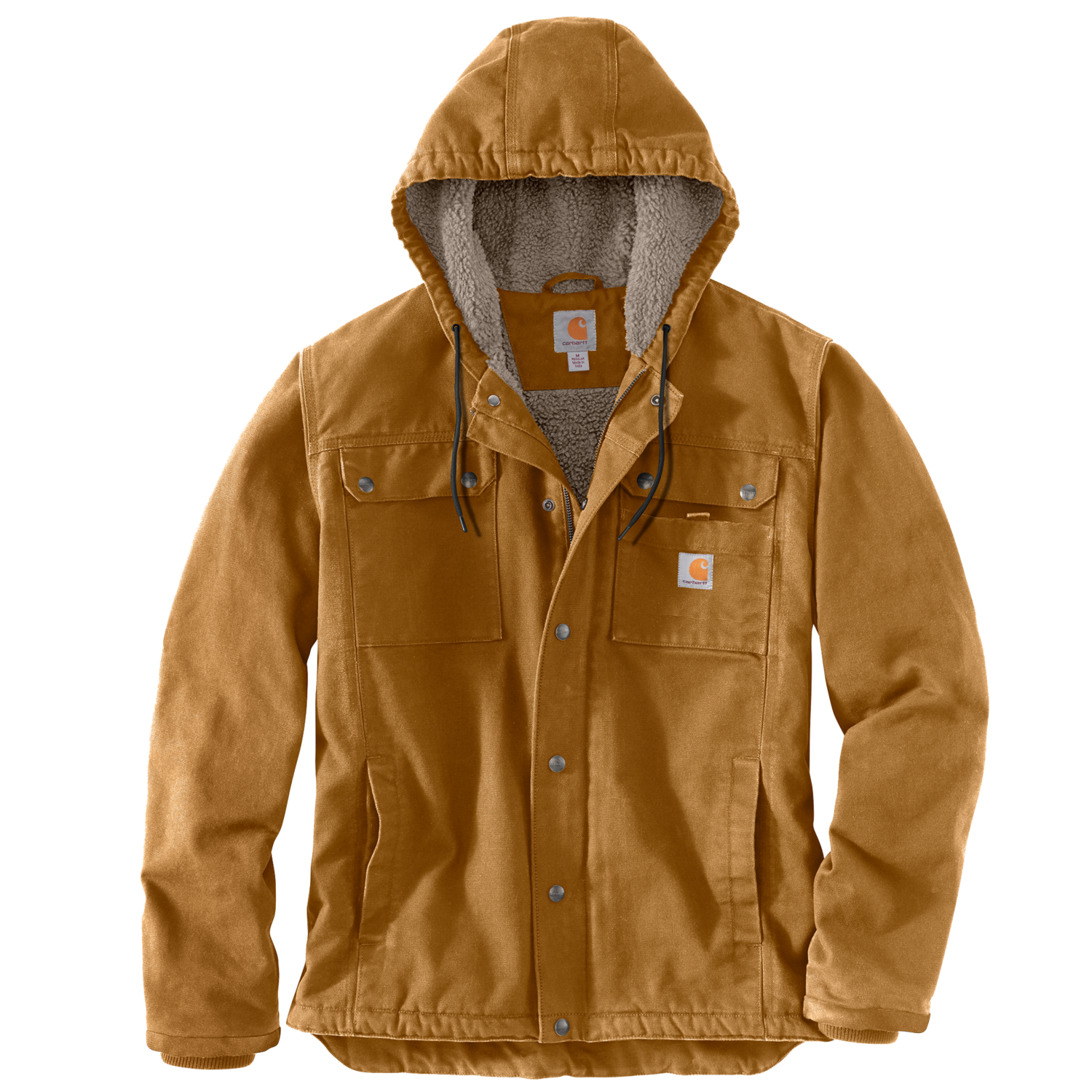 Carhartt 103826 Bartlett Jacket Relaxed Fit Washed Duck Sherpa-Lined Utility Jacket