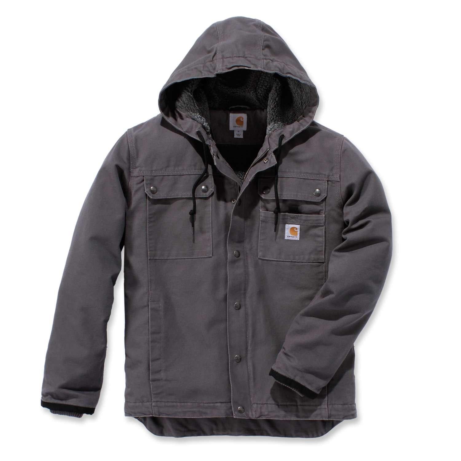 Carhartt 103826 Bartlett Jacket Relaxed Fit Washed Duck Sherpa-Lined Utility Jacket