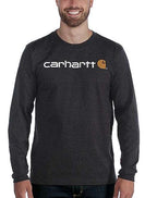 Carhartt 104107 Relaxed Fit Heavyweight Long-Sleeve Logo Graphic T-Shirt