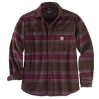 Carhartt 104913 Rugged Flex Relaxed Fit Midweight Flannel Hamilton Fleece-Lined Shirt