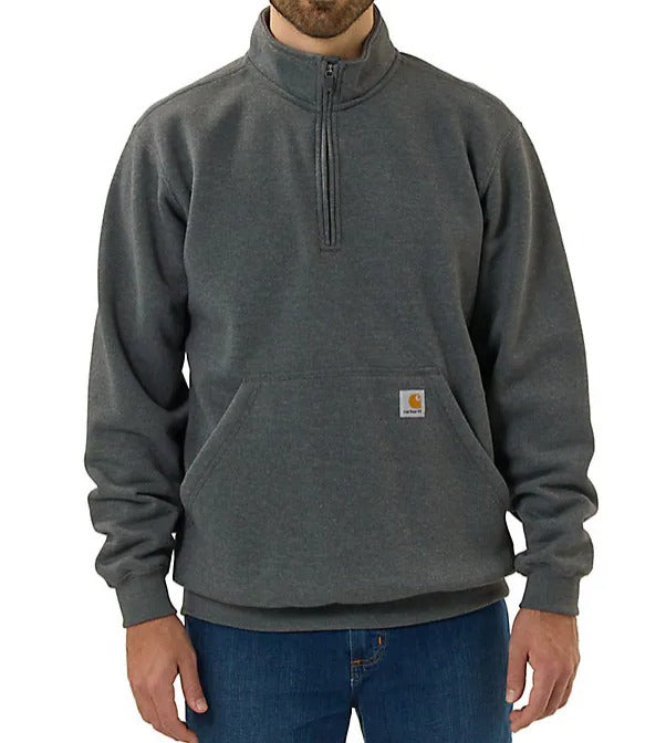 Carhartt 105294 Loose Fit Midweight Quarter Zip Mock Neck Sweatshirt