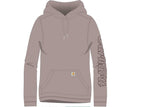 Carhartt 105996 Womens Relaxed Fit Rain Defender Hooded Promo Graphic Sweatshirt