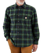 Carhartt 106356 Loose Fit Heavyweight Flannel Long-Sleeve Plaid Shirt