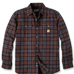 Carhartt 106356 Loose Fit Heavyweight Flannel Long-Sleeve Plaid Shirt