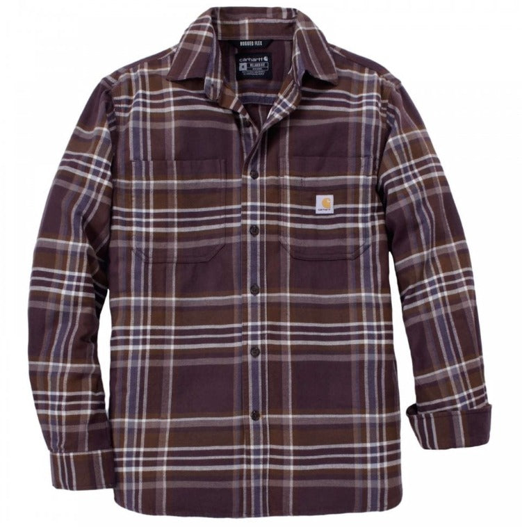 Carhartt 107010 Rugged Flex Relaxed Fit Midweight Flannel Long-Sleeve Plaid Shirt Secondary image