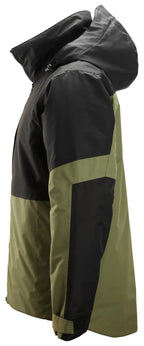 Snickers 1104 Waterproof Insulated Jacket Khaki Green/Black