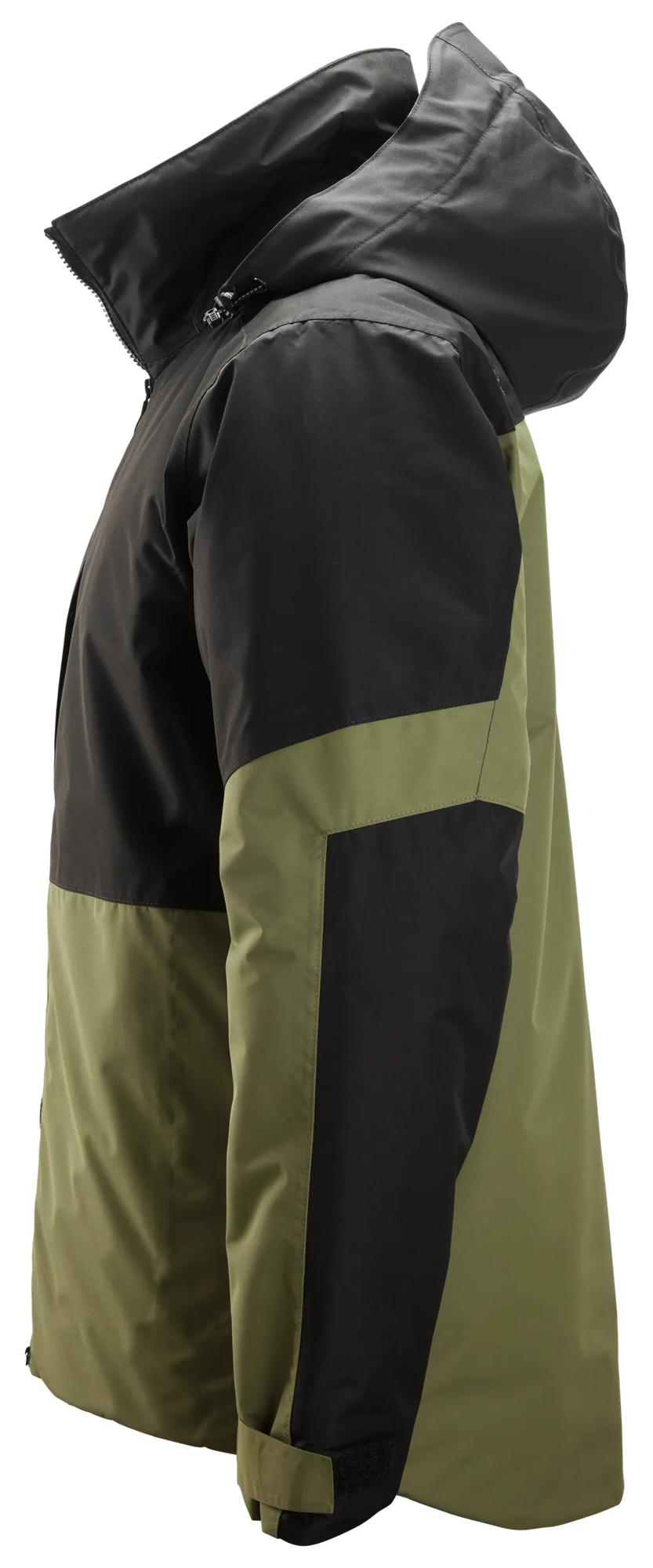 Snickers 1104 Waterproof Insulated Jacket Khaki Green/Black