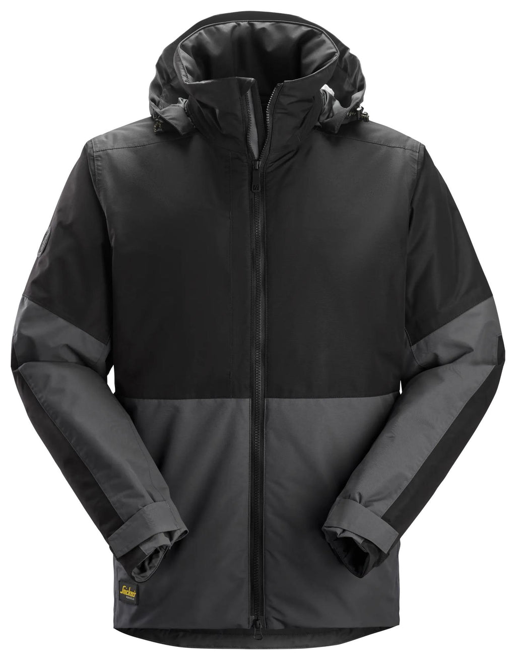 Snickers 1104 Waterproof Insulated Jacket Steel Grey/Black