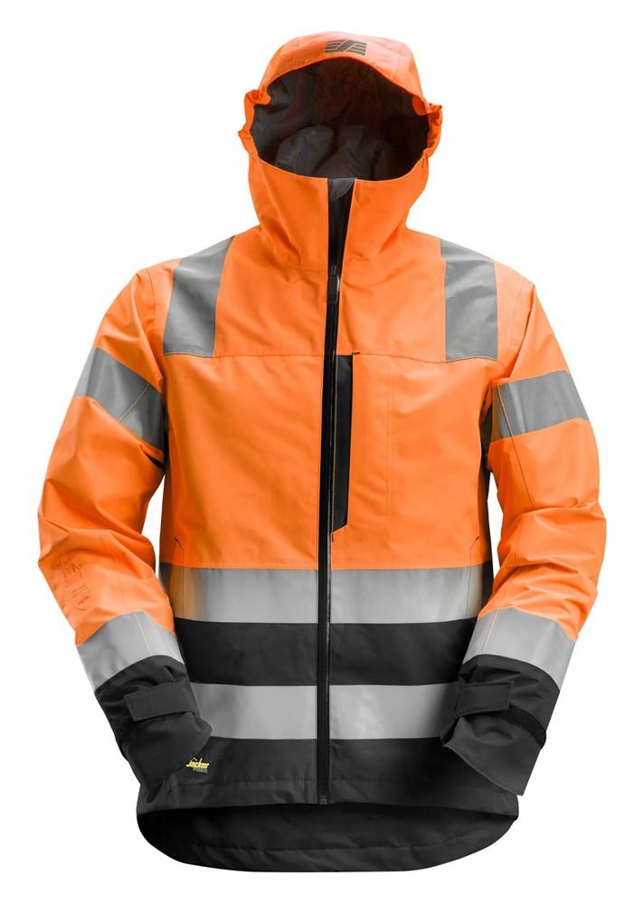 Snickers 1330 AllroundWork, High-Vis Waterproof Shell Jacket Class 3