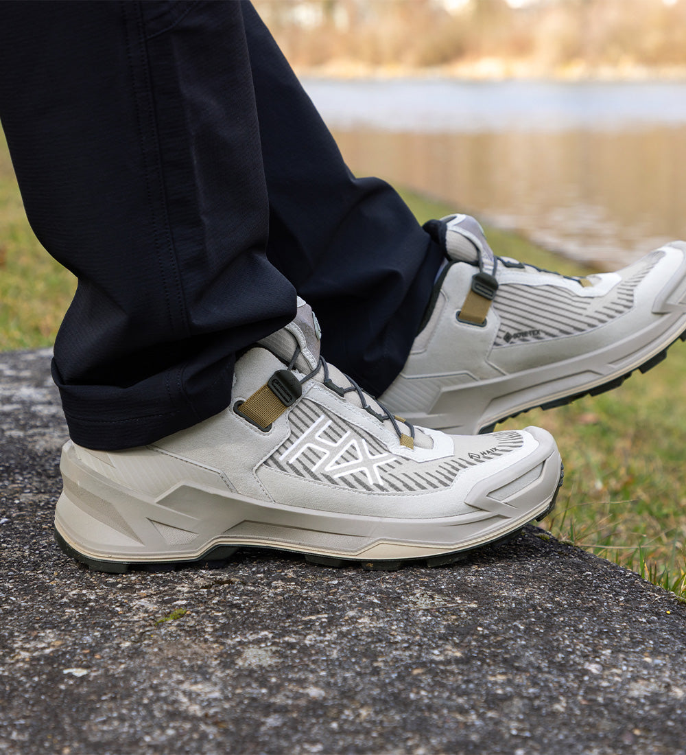 Haix Black Eagle EVO Adventure GTX Low Stone/White