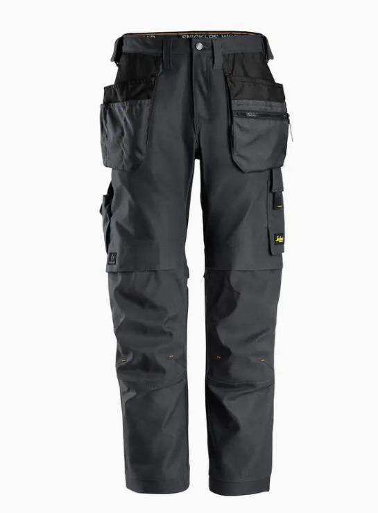 Snickers 6224 AllroundWork Canvas+ Stretch Work Trousers+ Holster Pockets