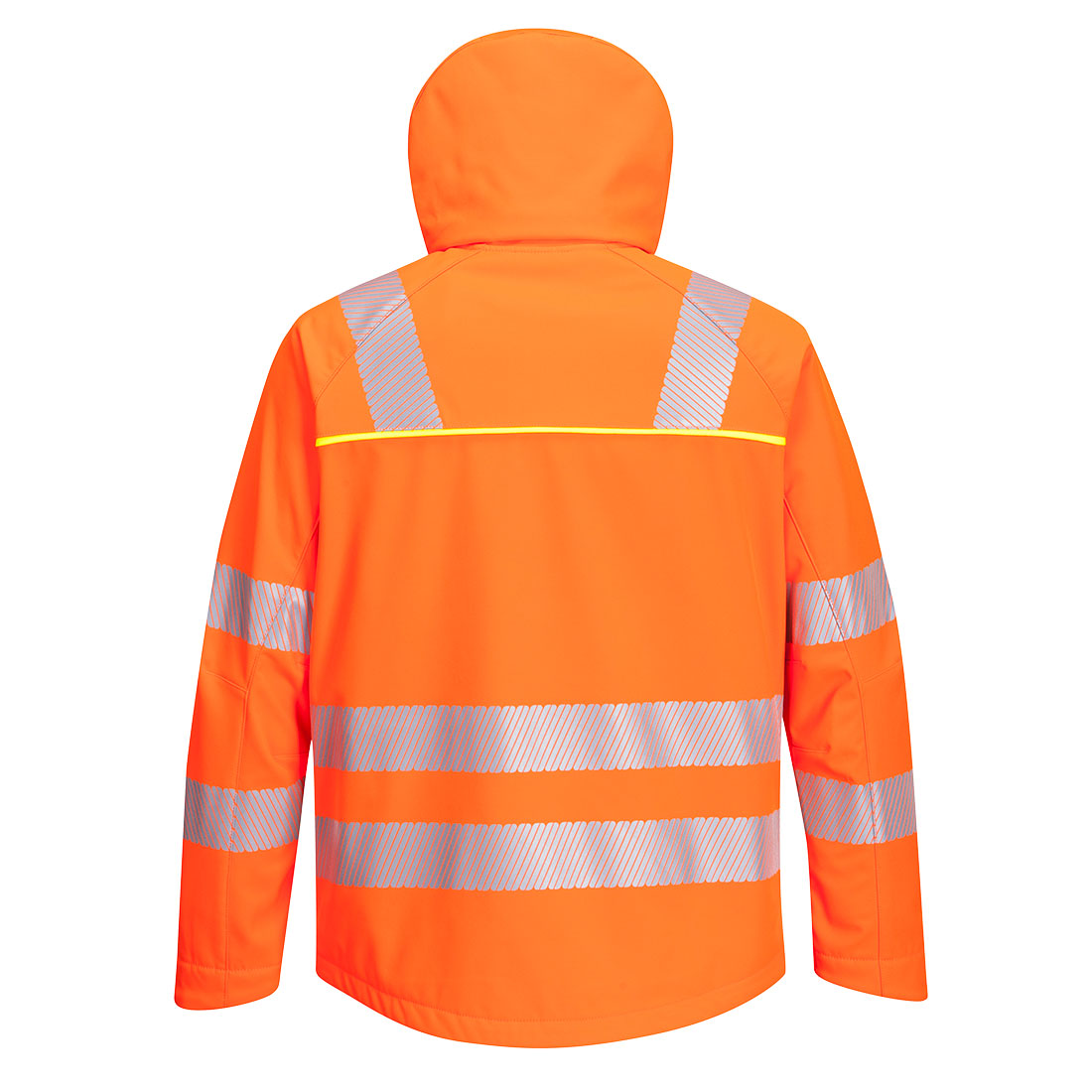 Portwest DX475 DX4 Hi-Vis Softshell Jacket Orange/Black Large