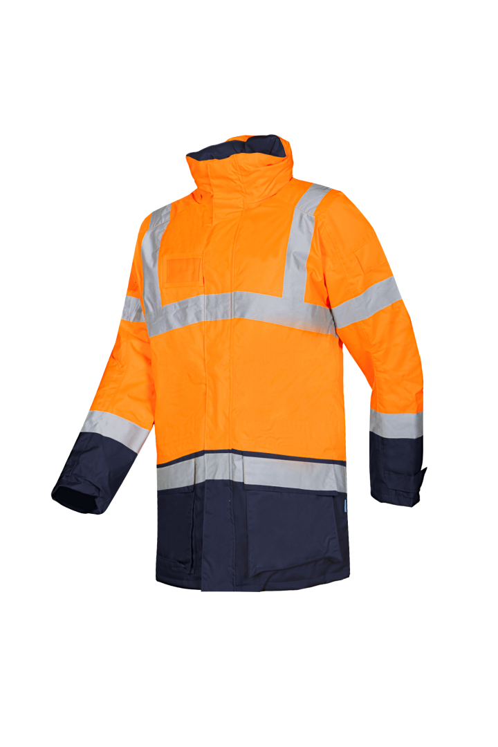 Sioen Lightflash Hi-Vis Winter Rain Jacket Secondary image