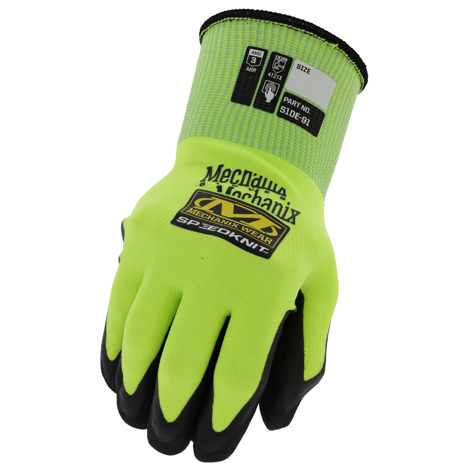 thomas-jacks-mechanix-wear-speedknit-hi-viz-utility-gloves-fluorescent-yellow-gloves Main image