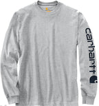 Carhartt EK231 Relaxed Fit Heavyweight Long-Sleeve Logo Sleeve Graphic T-Shirt
