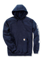 Carhartt K288 Midweight Sleeve Logo Hooded Sweatshirt