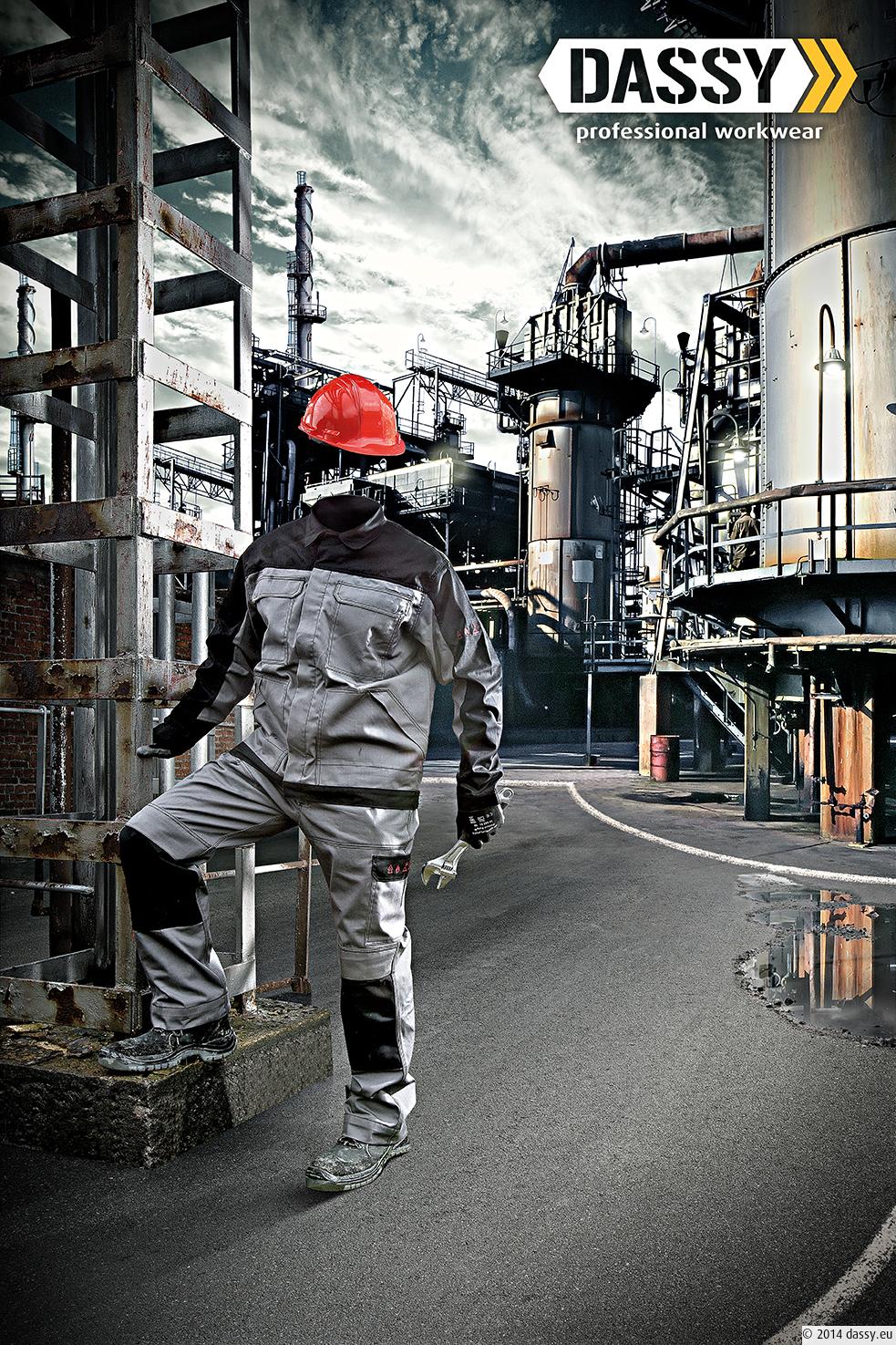 DASSY Lincoln (200570) Two-tone multifunctional protection Flame Retardent work trouser with kneepockets