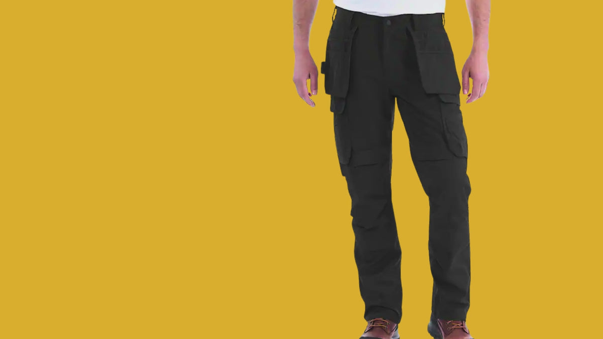 Carhartt 103337 Work Trousers, Rugged Flex, Double-Front, Kneepad Pockets, Holster Pockets, Cargo Pockets