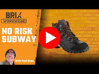 No Risk Subway Slip Resistant and Lightweight Safety Boots