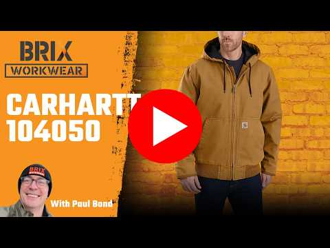 Carhartt 104050 Work Jacket, Insulated, Duck Canvas