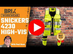 Snickers 4230 AllroundWork Hi-Vis Tool Vest, EN 20471 Class 1, CORDURA