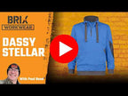 Dassy Stellar 300394 D-FX Style TwoTone Cordura Zipped Closure Sweatshirt