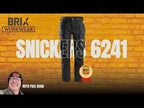Snickers 6241 AllroundWork Work Trousers with Holster Pockets, CORDURA, Stretch, Kneepad Pockets, Slim Fit, Pre-Bent Legs