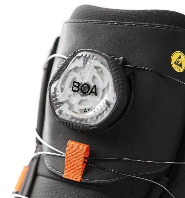 Snickers SolidGear SG80014 BOA S3S SR HRO Vapor 3 Mid Safety Boots Black/Orange Secondary image