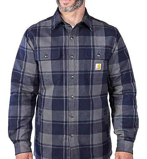 Carhartt 105939 Relaxed Fit Heavyweight Flannel Sherpa-Lined Shirt Jac