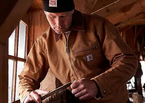 Carhartt 103828 Relaxed Fit Duck Blanket-Lined Detroit Jacket Secondary image