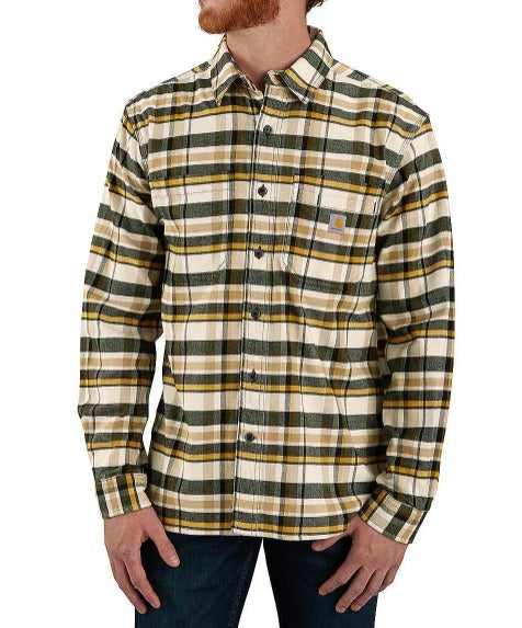 Carhartt 106352 Rugged Flex Relaxed Fit Midweight Flannel Long-Sleeve Plaid Shirt