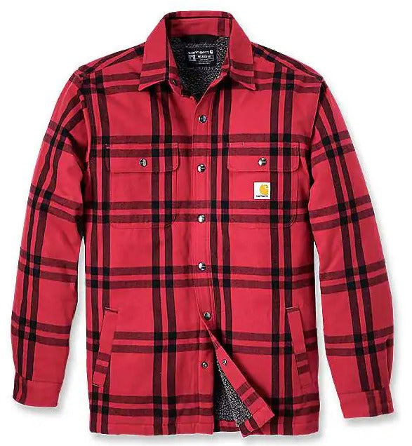 Carhartt 106354 Relaxed Fit Roane Flannel Sherpa-Lined Shirt Jac