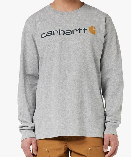 Carhartt 104107 Relaxed Fit Heavyweight Long-Sleeve Logo Graphic T-Shirt Secondary image