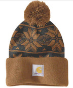 Carhartt 106647 Knit Pom Jacquard Beanie