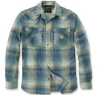 Carhartt 106756 Relaxed Fit Lighweight Montana Rugged Flex Long-Sleeve Snap-Front Plaid Shirt